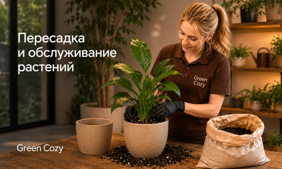 Пересадка растений