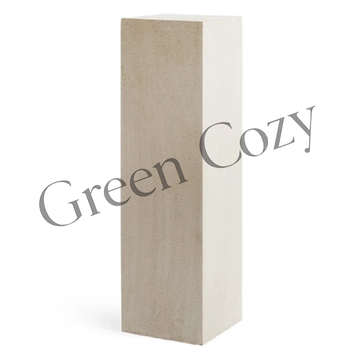 Кашпо TREEZ Effectory Beton Колонна Белый песок - 100 см - 28х28 см