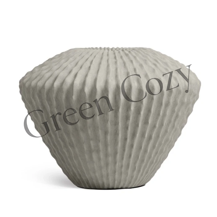 Кашпо TREEZ Effectory Moho Сферическая Design-ваза Белый песок - 53 см - Ø 70 см