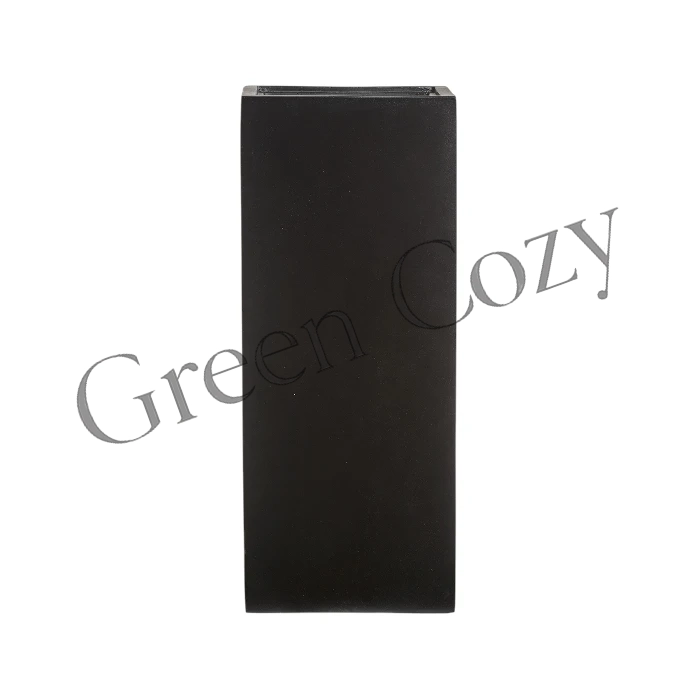 Кашпо TREEZ Effectory Black Stone Высокий куб Антрацит - 97 см - 31х31 см